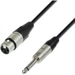 Adam Hall Cables 4 STAR MFP 0600 - Câble Micro REAN XLR femelle vers Jack 6,35 mm mono 6 m - Câbles XLR vers jack