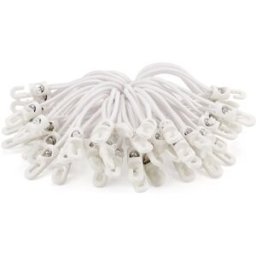 Riggatec Spannfix 4mm blanc 13cm 50 pcs. - Cordons élastiques-Spannfix