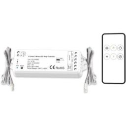 ISOLED LED blanche dynamique Push/Funk PWM dimmer MiniAMP avec télécommande 12-24V DC, 5A - Accessoires divers