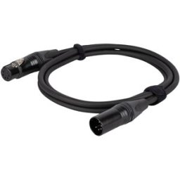 Câble DAP-Audio FLN85 Quad DMX & AES/EBU Neutrik NC5-BAG série 1,5 m - plaqué argent - Câbles DMX