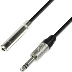 Adam Hall Cables 4 STAR BOV 0300 - Rallonge Casque Jack 6,35 mm stéréo vers Jack 6,35 mm - Accessoires pour casques audio