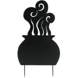 EUROPALMS Pot à sorcière en métal Silhouette, 83 cm - Décoration Halloween