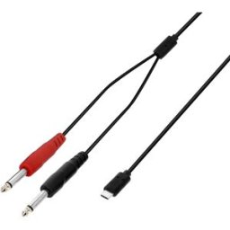 Adam Hall Cables 3 STAR Y PP USB-C 0150 - Câble USB-C en Y 2 x jack TS mâle x USB-C 1,5 m - Câbles Y