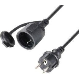 Adam Hall Cables 4 STAR PND 0500 - Câble d'alimentation / de rallonge Schuko H07RN-3FG1.5, 5 m - Câbles d'extension d'alimentation