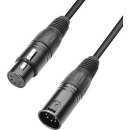 Adam Hall Cables 3 STAR DGH 3000 - Câble DMX XLR mâle 5 points vers XLR femelle 5 points 30 m - Câbles DMX, AES/EBU à 5 pôles