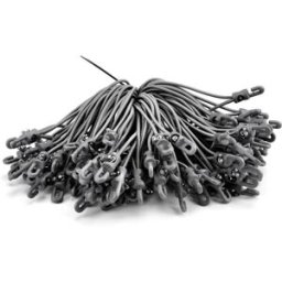 Riggatec Spannfix 4mm gris argenté 20cm 100 pcs. - Cordons élastiques-Spannfix