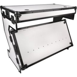 SHOWGEAR Table portable de style Z polyvalente - Flight case hybride - Blanc - Tables & Supports DJ