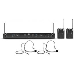 LD Systems U306 BPH 2 - Dual - Système de microphone sans fil avec 2 x sac de transport et 2 x - Systèmes de casque audio
