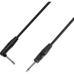 Adam Hall Cables 4 STAR IPR 0060 - Câble pour instrument REAN® Jack TS coudé x Jack TS 0,6 m - Câbles de raccordement pour pédalier