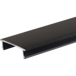 ISOLED Diffuseur de protection noir pour Track48 rail de cloison sèche, encastré et apparent - 3 phases électrique rail 48V