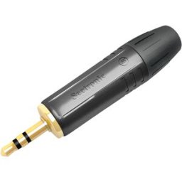 SEETRONIC Jack Plug 3,5 mm stéréo contacts dorés - boîtier noir - embout noir - Connecteurs Jack