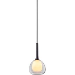 ISOLED Suspension LED, verre clair/blanc, E14, 300cm - Lampes pendulaires