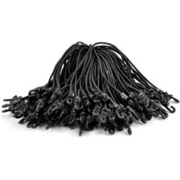 Riggatec Spannfix 4mm noir 27cm 100 pcs. - Cordons élastiques-Spannfix