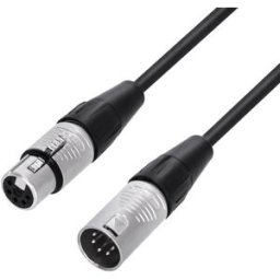 Adam Hall Cables 4 STAR DGH 5 1000 - Câble DMX Rean® 5-pole XLR 5-pins assigné 10 m - Câbles DMX, AES/EBU à 5 pôles