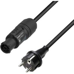 Adam Hall Cables 8101 TCON 0500 Câble secteur CEE 7/7 - Powercon True1 - powerCON TRUE1® et câbles de raccordement au réseau électrique