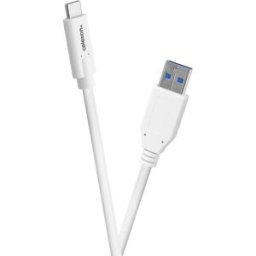 celexon Câble USB-C vers USB-A - USB 3.2 Gen 2x1 0,5m, blanc - Câbles USB
