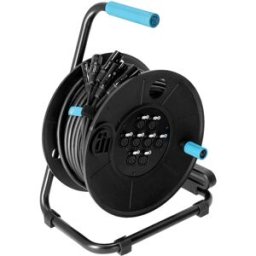 Adam Hall Cables 4 STAR CD 30 MULTICORE 80 - Câble multiconducteur tambour 8 canaux - 30m - Enrouleur de câble