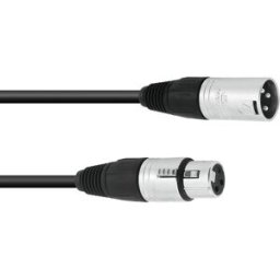 SOMMER CABLE Câble XLR 3pin 15m bk Neutrik - Câbles XLR 3 pol