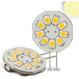 ISOLED Pastille LED G4 9 SMD, 1,5W, blanc chaud, broche latérale - Lampes LED socle G4