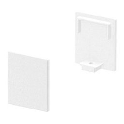 SLV GRAZIA 10, embouts pour profil en saillie plat, avec diffuseur haut, blanc, 2 pièces - Accessoires pour éclairage décoratif