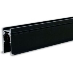 ISOLED Track48 rail encastré, noir, 200cm, 4 pôles, incl. embouts de finition et diffuseur de - 3 phases électrique rail 48V