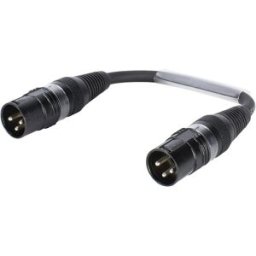SOMMER CABLE Câble adaptateur XLR(M)/XLR(M) 0.15m bk - Câbles Adaptateurs