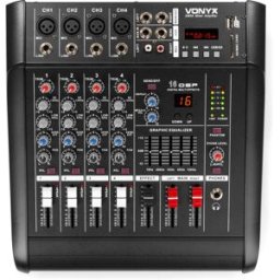 Vonyx AM5A Mélangeur à 5 canaux avec amplificateur DSP/BT/SD/USB/MP3 -B-Stock- - Soldes% Divers