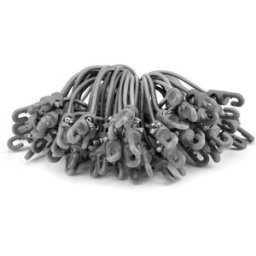 Riggatec Spannfix 4mm gris argenté 13cm 50 pcs. - Cordons élastiques-Spannfix