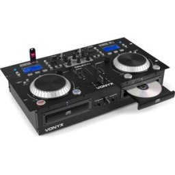 Vonyx CDJ500 Double lecteur CD/MP3/USB/BT amplifié - Lecteur Dual DJ