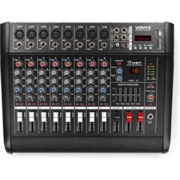 Vonyx AM8A Mélangeur 8 canaux avec amplificateur DSP/BT/SD/USB/MP3 -B-Stock- - Soldes% Divers