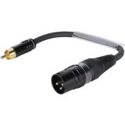 SOMMER CABLE Câble adaptateur XLR(M)/RCA(M) 0.15m bk - Câbles Adaptateurs