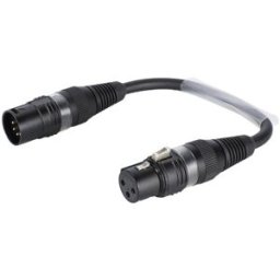 SOMMER CABLE Câble adaptateur 3pin XLR(F)/5pin XLR(M)0.15m - Câbles Adaptateurs