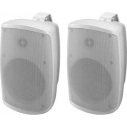 MONACOR WALL-05SET/WS Système d'enceintes stéréo 2 voies, actives, 2 x 30 W, 13 cm - Enceintes actives
