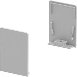 SLV GRAZIA 20, embouts pour profil en saillie standard, avec diffuseur haut, alu, 2 pièces - Accessoires pour éclairage décoratif
