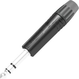 SEETRONIC Jack Plug 6,3 mm stéréo Boîtier noir - embout noir - Connecteurs Jack