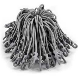 Riggatec Spannfix 4mm gris argenté 13cm 100 pcs. - Cordons élastiques-Spannfix