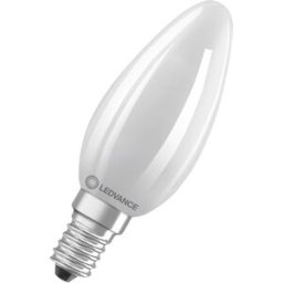 LEDVANCE LED Classic B 60 Filament Classe d'efficacité énergétique A S 3,8 W 827 Frosted E14 - Lampes LED socle E14