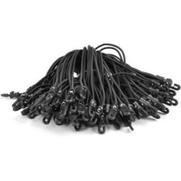 Riggatec Spannfix 4mm noir 20cm 100 pcs. - Cordons élastiques-Spannfix
