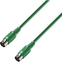 Adam Hall Cables 3 STAR MIDI 0075 GRN - Câble MIDI 0,75 m vert - Câbles Midi