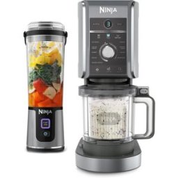 Pack Ninja CREAMi Deluxe 10-en-1 Machine à glace et Blender portable sans fil Ninja Blast NC502EU par SharkNinja