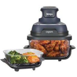 Air Fryer modulaire en verre 4 en 1 Ninja CRISPi - Bleu Cyber Space Bleu cyber space FN101EUGY par SharkNinja
