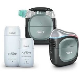 Appareil de soin du visage hydrofacial à domicile Shark FacialPro Glow + DePuffi - Noir profond Noir profond FH320EUBK par SharkNinja
