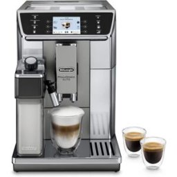 DeLonghi Machine A Café Expresso Avec Broyeur - Ecam650.55.ms - Connecté - Primadonna Elite - Gris