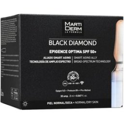Martiderm Black Diamond Epigence Optima ampoules peaux normales-sèches SPF50+ 30 x 2 ml