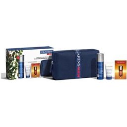 Clarins Crème gel anti-âge et raffermissante pour hommes, coffret de 4 pièces