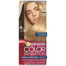 Garnier Color Sensation teinture blonde lumineuse sans décoloration pour cheveux foncés #Louro Miel