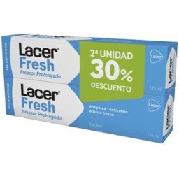 Pack Gel Dentifrice Lacerfresh 2 x 125 ml