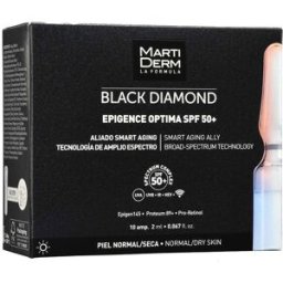 Martiderm Black Diamond Epigence Optima ampoules peaux normales-sèches SPF50+ 10 x 2 ml