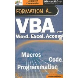 formation a vba - manuel d`auto-apprentissage - francais maniez, dominique microsoft