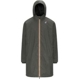K-Way - Veste longue coupe-vent imperméable et compactable - Le Vrai 4.0 Eiffel East Warm Green Blackish - Taille S - Vert